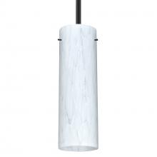 Besa Lighting 1TT-493019-LED-BK - Besa Stem Stilo 9 Pendant Black Carrera 1x9W LED