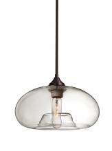  1TT-BANACL-BR - Besa Stem Pendant Bana Bronze Clear 1x60W Medium Base