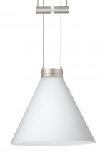  1XA-512107-SN - Besa Pendant Kani Satin Nickel Opal Matte 1x50W Halogen