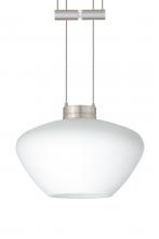  1XA-541007-SN - Besa Pendant Peri Satin Nickel Opal Matte 1x50W Halogen