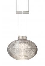  1XA-5612GL-SN - Besa Pendant Lasso Satin Nickel Glitter 1x50W Halogen