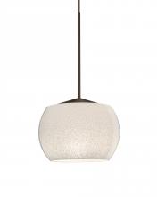  1XC-KENOWH-LED-BR - Besa, Keno Cord Pendant, White Sand, Bronze Finish, 1x3W LED