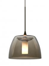  1XC-SPURSM-LED-BR - Besa Spur Cord Pendant, Smoke, Bronze Finish, 1x3W LED