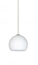  1XT-565807-LED-SN - Besa Pendant Palla 5 Satin Nickel Opal Matte 1x5W LED