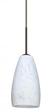  1BC-150919-LED-BR - Besa Chrissy Pendant Bronze Carrera 1x9W LED