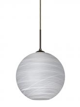  1JT-COCO1060-BR - Besa Coco 10 Pendant, Cocoon, Bronze Finish, 1x60W Medium Base