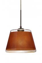  1JT-PIC9TN-BR - Besa Pendant Pica 9 Bronze Tan Sand 1x75W A19