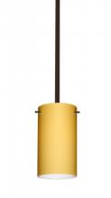  1TT-4404VM-MED-BR - Besa Stem Stilo 7 Pendant Bronze Vanilla Matte 1x40W B10 Med