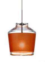  1XC-PIC6TN-BR - Besa Pendant Pica 6 Bronze Tan Sand 1x50W GY6.35