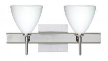  2SW-177907-CR-SQ - Besa Wall With SQ Canopy Mia Chrome Opal Matte 2x40W G9