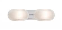  2WT-962759-CR - Besa, Cabo Vanity, Frost/Bubble, Chrome Finish, 2x60W Medium Base