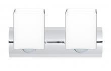  2WZ-449807-CR - Besa Wall Rise Chrome Opal Matte 2x60W Medium Base