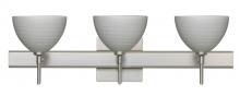  3SW-4679TN-LED-SN-SQ - Besa Wall With SQ Canopy Brella Satin Nickel Titan 3x5W LED