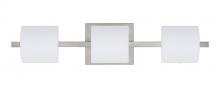  3WS-787307-SN - Besa Wall Paolo Satin Nickel Opal Matte 3x50W G9