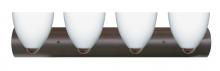  4WZ-757207-LED-BR - Besa Wall Sasha Bronze Opal Matte 4x9W LED