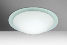  977125C - Besa Ceiling Ring 15 White/Frost Ring 2x60W Medium Base