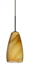  B-1509HN-MED-BR - Besa Chrissy Pendant For Multiport Canopy Bronze Honey 1x50W B10 Medium Base