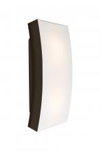  BILLOW15-BR - Besa, Billow 15 Outdoor Sconce, Opal/Bronze, Bronze Finish, 2x60W Medium Base