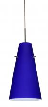  J-4124CM-LED-BR - Besa Cierro LED Pendant For Multiport Canopy J Cobalt Blue Matte Bronze 1x9W LED