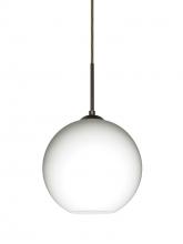  J-COCO807-BR - Besa Coco 8 Pendant For Multiport Canopy, Opal Matte, Bronze Finish, 1x60W Medium Bas