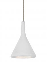  J-GALAWH-LED-BR - Besa Gala Pendant For Multiport Canopy, White, Bronze Finish, 1x9W LED