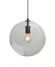  J-MAESTRO12CL-BR - Besa, Maestro 12 Cord Pendant for Mulitport Canopy, Clear, Bronze Finish, 1x60W Mediu