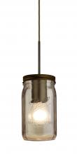  J-MILO4SM-BR - Besa Pendant For Multiport Canopy Milo 4 Bronze Smoke 1x40W Medium Base A15