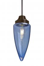  J-SULUBL-EDIL-BR - Besa, Sulu Cord Pendant For Multiport Canopy, Blue Bubble, Bronze Finish, 1x4W LED Fi