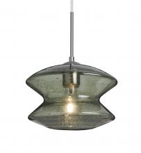  J-ZENMS-SN - Besa, Zen Cord Pendant For Multiport Canopy, Moss Bubble, Satin Nickel Finish, 1x60W