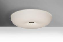  NIMBUS1607C-LED-SN - Besa, Nimbus 16 Ceiling, Opal Matte, Satin Nickel, 1x34W LED