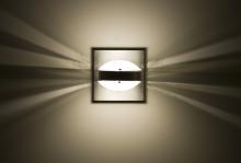  OPTOS1W-FRFR-LED-BA - Besa Optos Wall Frost/Frost Brushed Aluminum 1x5W LED