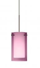  RXP-A44007-BR - Besa Pendant Pahu 4 Bronze Transparent Amethyst/Opal 1x35W Halogen