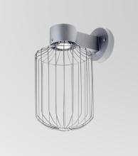  SULTANA-C-WALL-LED-SL - Besa, Sultana Cylinder Wall Sconce, Silver Finish, 1x4W LED