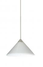  X-282453-LED-SN - Besa Pendant For Multiport Canopy Kona Satin Nickel White Starpoint 1x5W LED