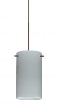  X-4404KR-BR - Besa Stilo 7 Pendant for Multiport Canopy Bronze Chalk 1x50W Halogen