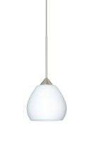  X-560507-SN - Besa Pendant For Multiport Canopy Tay Tay Satin Nickel Opal Matte 1x50W Halogen