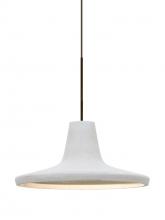  X-MODUSWH-LED-BR - Besa Modus Cord Pendant For Multiport Canopy, White, Bronze Finish, 1x9W LED