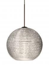  XP-4615GL-LED-BR - Besa Pendant Kristall 6 Bronze Glitter 1x5W LED