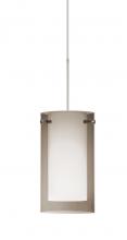  XP-S44007-SN - Besa Pendant Pahu 4 Satin Nickel Transparent Smoke/Opal 1x35W Halogen