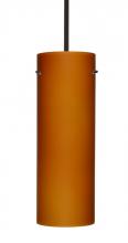  1TT-412880-BR - Besa Stem Pendant Tondo 18 Bronze Amber Matte 1x150W A21