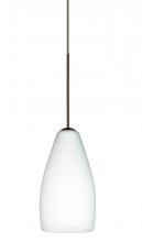  1XP-719807-BR - Besa Pendant Karli Bronze Opal Matte 1x50W Halogen