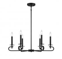  1-2450-6-89 - Torino 6-Light Chandelier in  Matte Black