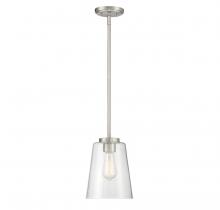  7-1027-1-SN - Calhoun 1-Light Pendant in Satin Nickel