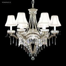  94346PW22-55 - Dynasty Cast Brass 6 Light Chandelier