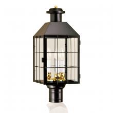  1056-BL-CL - American Heritage Outdoor Post Lantern - Black