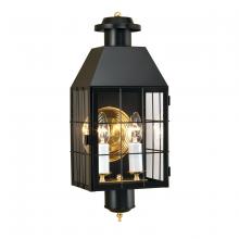  1093-BL-CL - American Heritage Outdoor Wall Light - Black