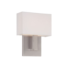  WS-13107-BN - Manhattan 7in LED Wall Sconce 2700K in Brushed Nickel 110 Lumens