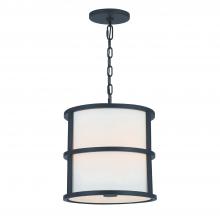  9593-MK - Brian Patrick Flynn Hulton 3 Light Matte Black Mini Pendant