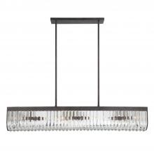  ALI-B2007-CZ - Alister 6 Light Charcoal Bronze Linear Chandelier