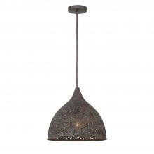  JAS-A5010-FB - Jasmine 1 Light Forged Bronze Pendant